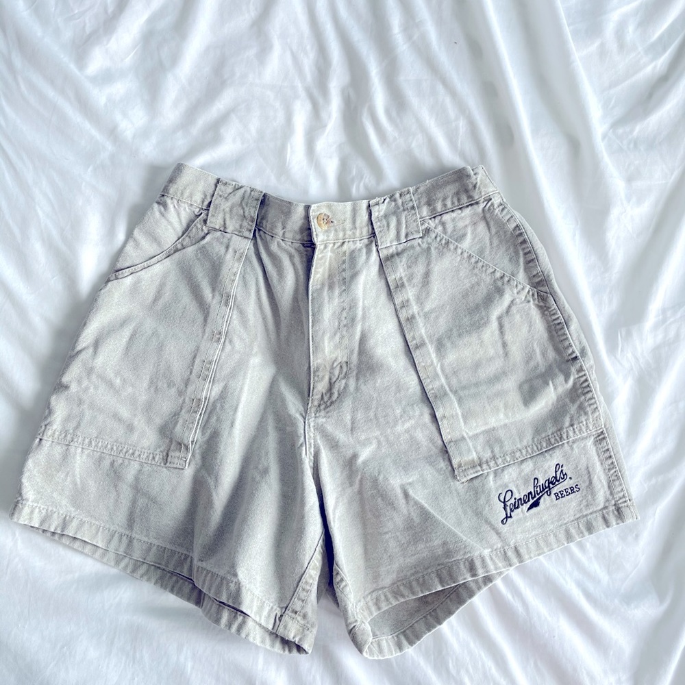 GREY/TAN VINTAGE FISHING SHORTS